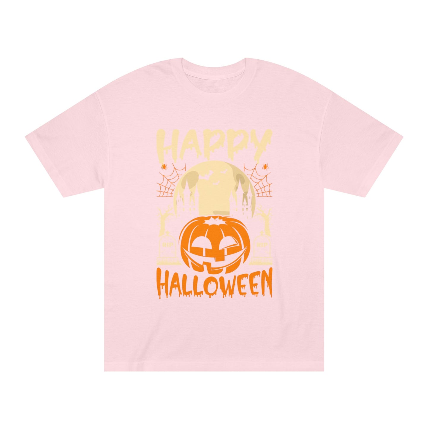 Happy Halloween T-Shirt / Spooky Pumpkin Graphic Tee / Haunted Castle Shirt / Halloween Costume Top / Fun Holiday Party Outfit