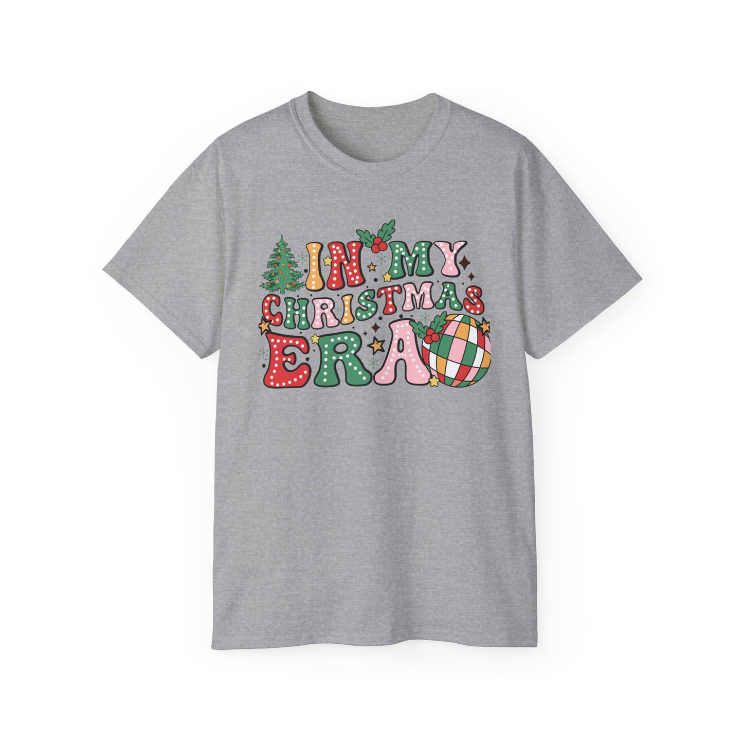 In My Christmas Era Shirt – Trendy Holiday Graphic Tee | Retro Christmas T-Shirt for Women & Men