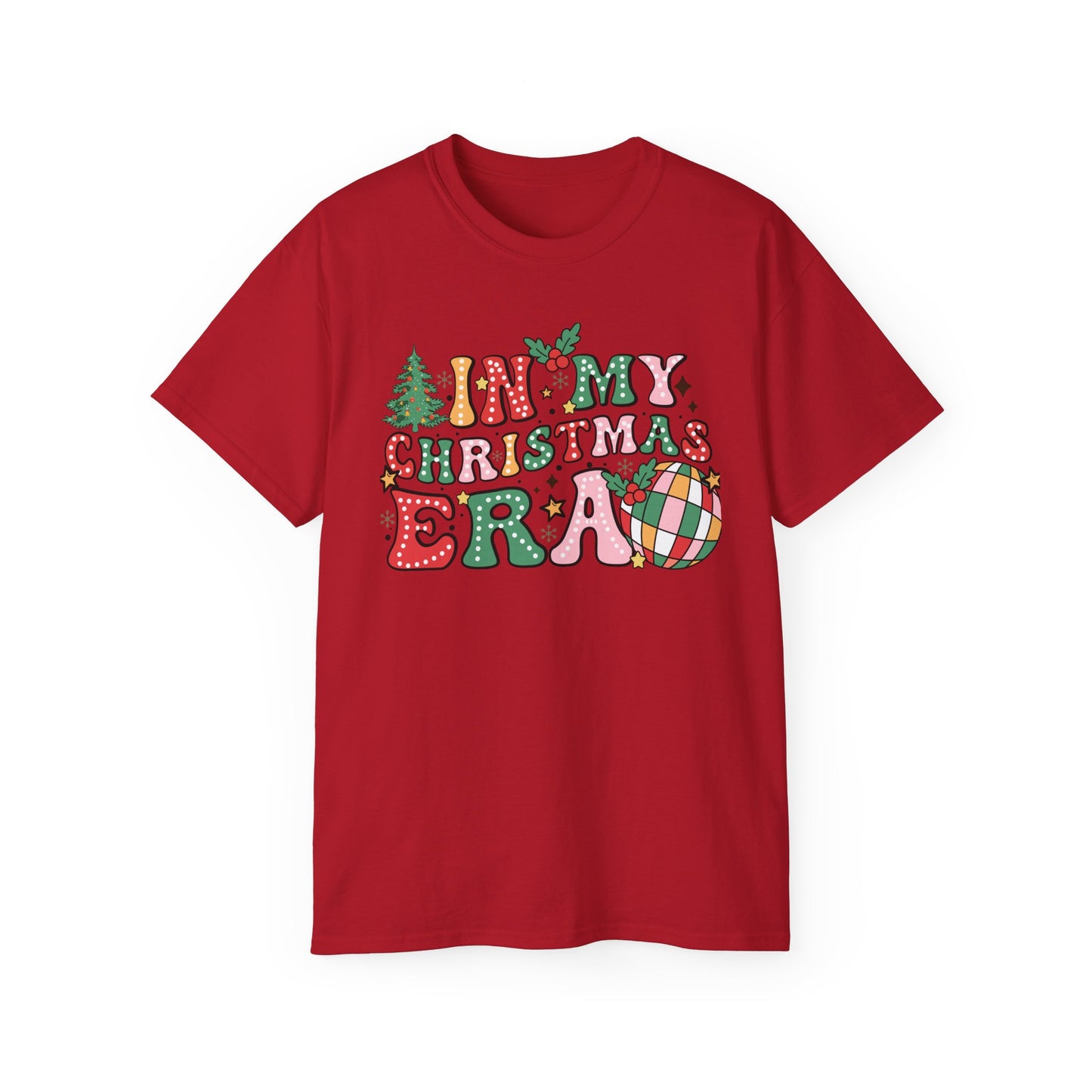 In My Christmas Era Shirt – Trendy Holiday Graphic Tee | Retro Christmas T-Shirt for Women & Men