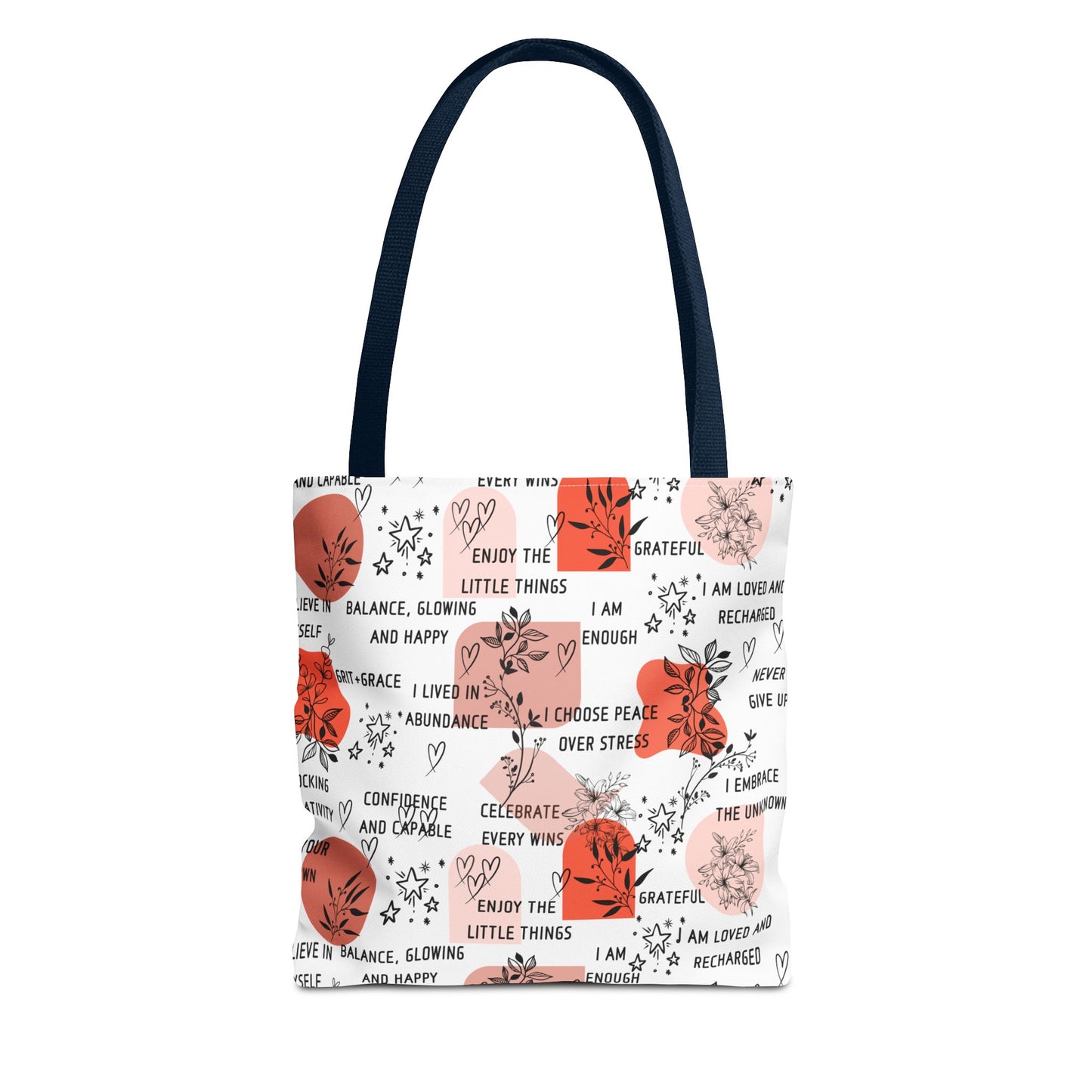 Affirmation Tote Bag - Positive Vibes Carryall, Inspirational Shopping Bag, Motivational Reusable Tote, Encouraging Canvas Tote, Uplifting