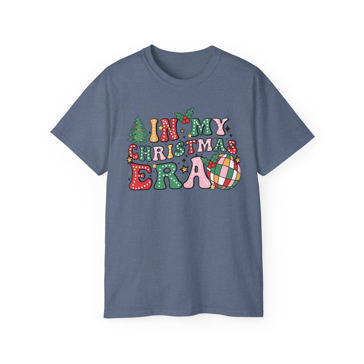 In My Christmas Era Shirt – Trendy Holiday Graphic Tee | Retro Christmas T-Shirt for Women & Men
