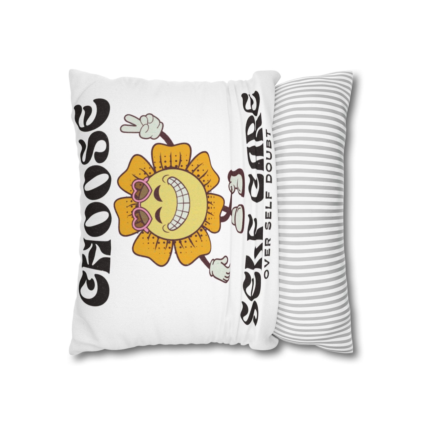 Spun Polyester Square Pillowcase