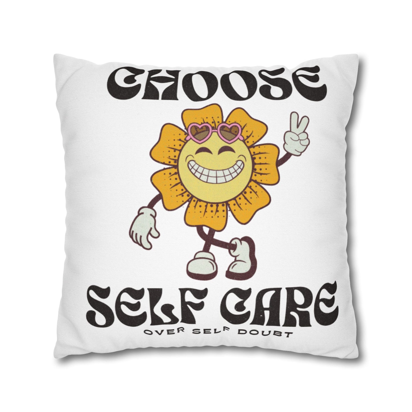 Spun Polyester Square Pillowcase
