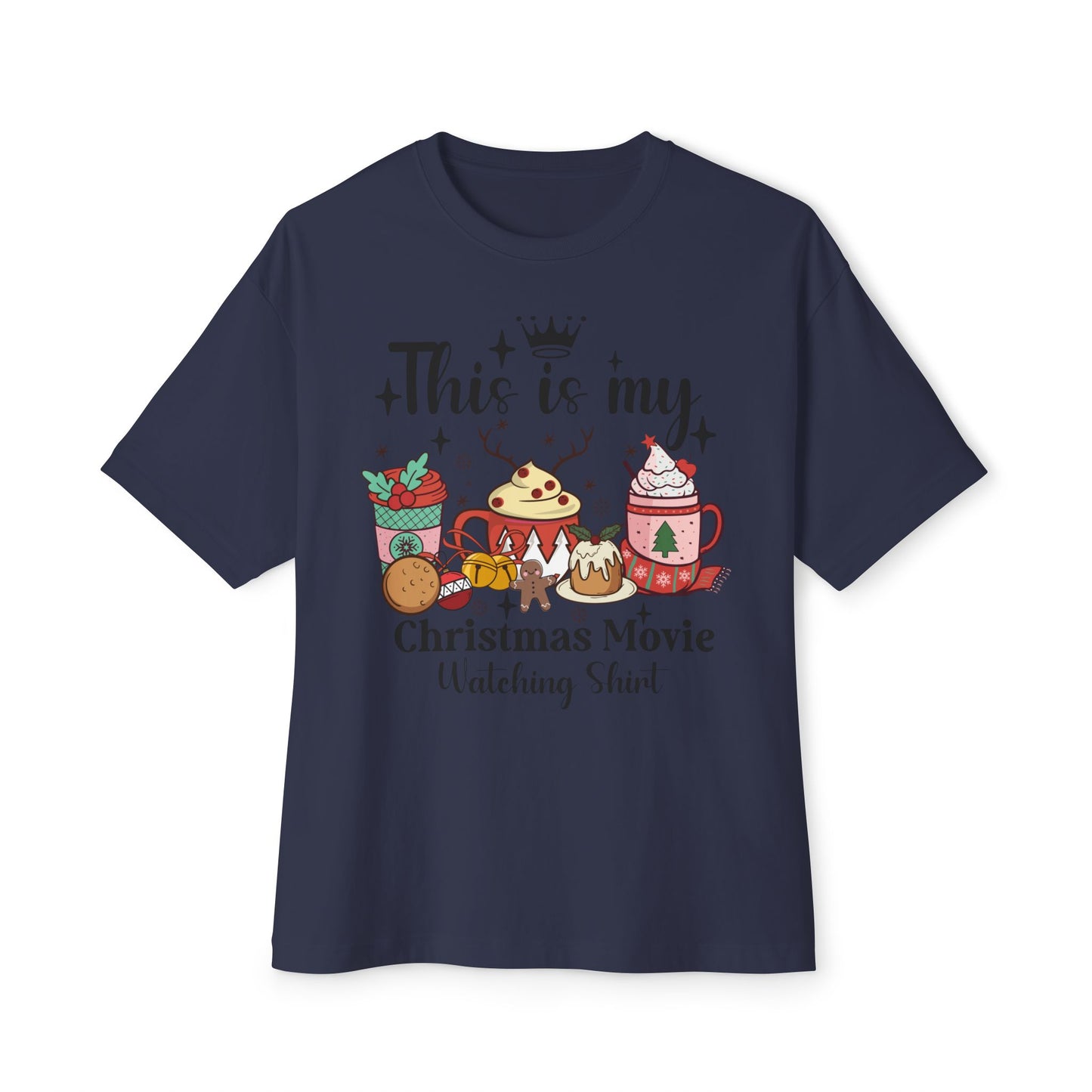 Christmas Movie Watching T-Shirt / Holiday Graphic Tee / Cozy Christmas Shirt for Women / Funny Holiday Movie Shirt Gift