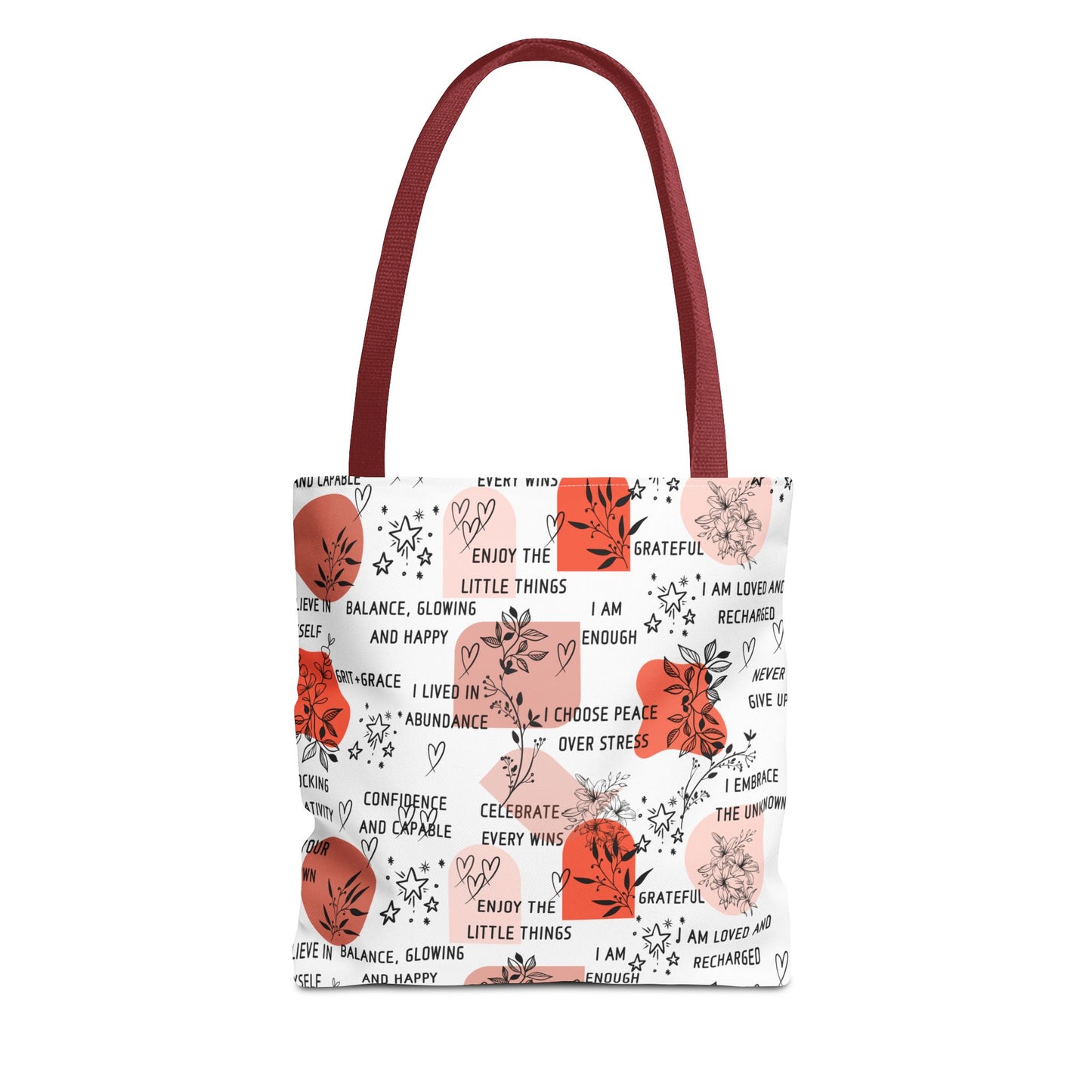 Affirmation Tote Bag - Positive Vibes Carryall, Inspirational Shopping Bag, Motivational Reusable Tote, Encouraging Canvas Tote, Uplifting