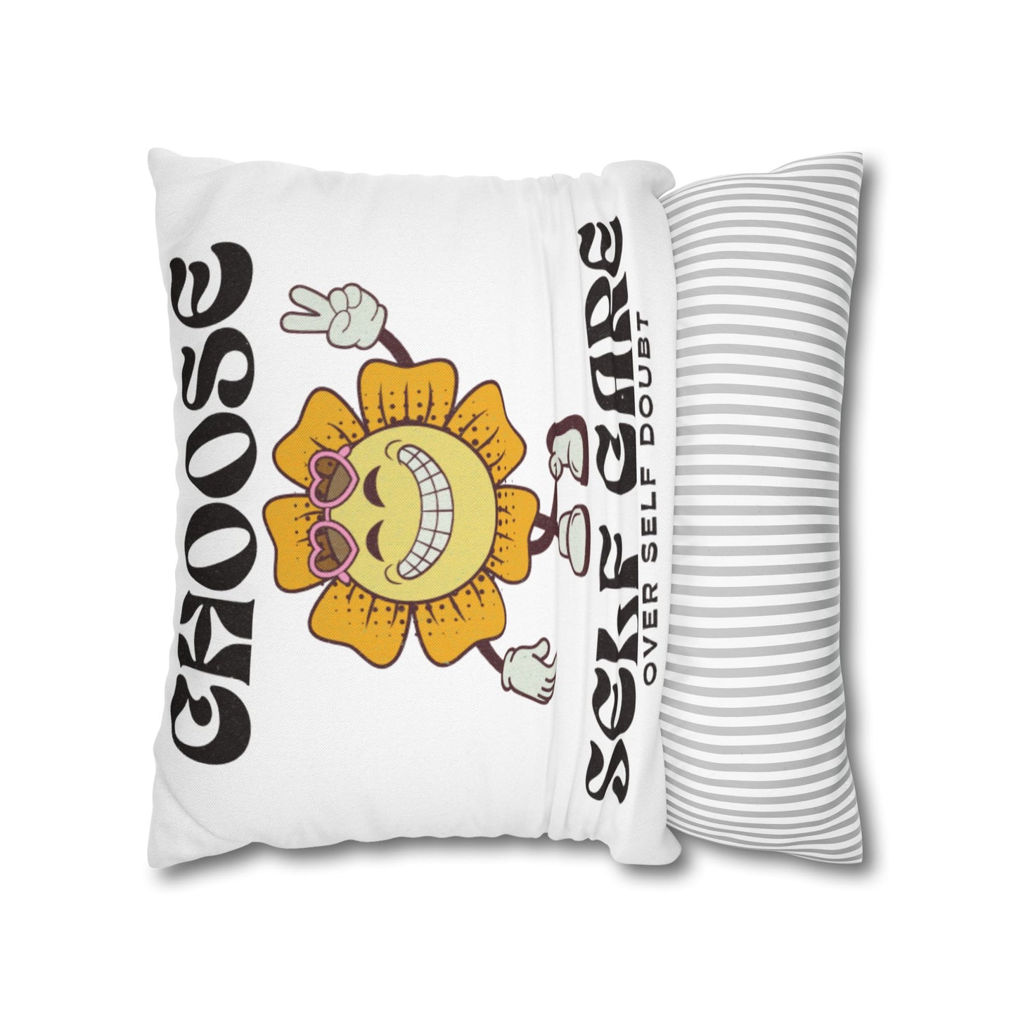 Spun Polyester Square Pillowcase