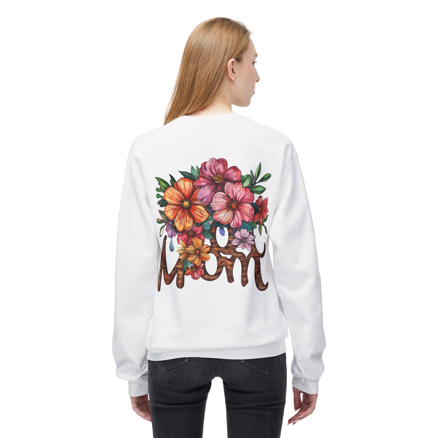 Wife Mom Boss Sweatshirt / Floral Mom Sweater / Mother’s Day Gift for Mom / Inspirational Pullover Hoodie / Stylish Mom Life Apparel