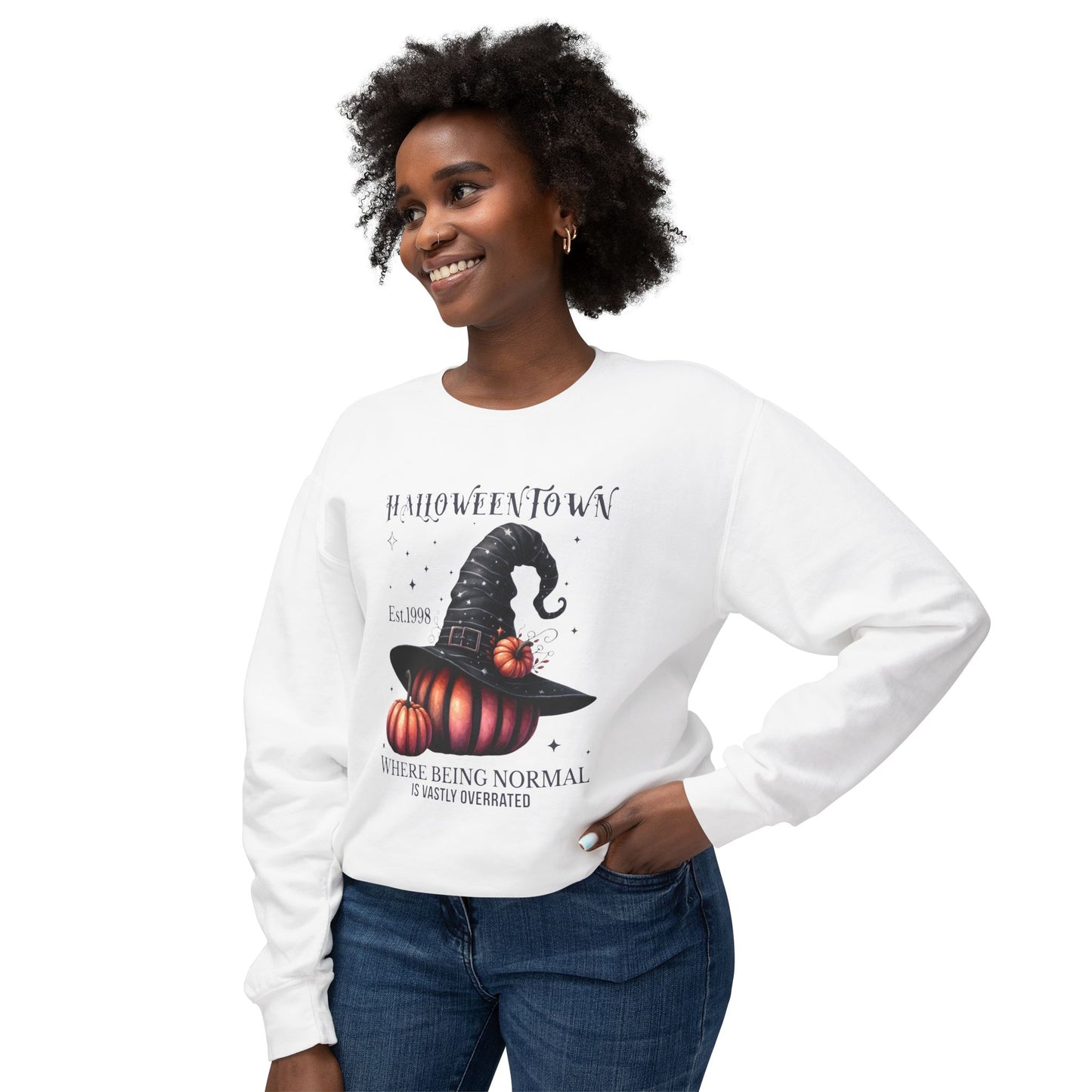 Unisex Lightweight Crewneck Sweatshirt / Casual Pullover / Soft Cotton Blend / Everyday Loungewear