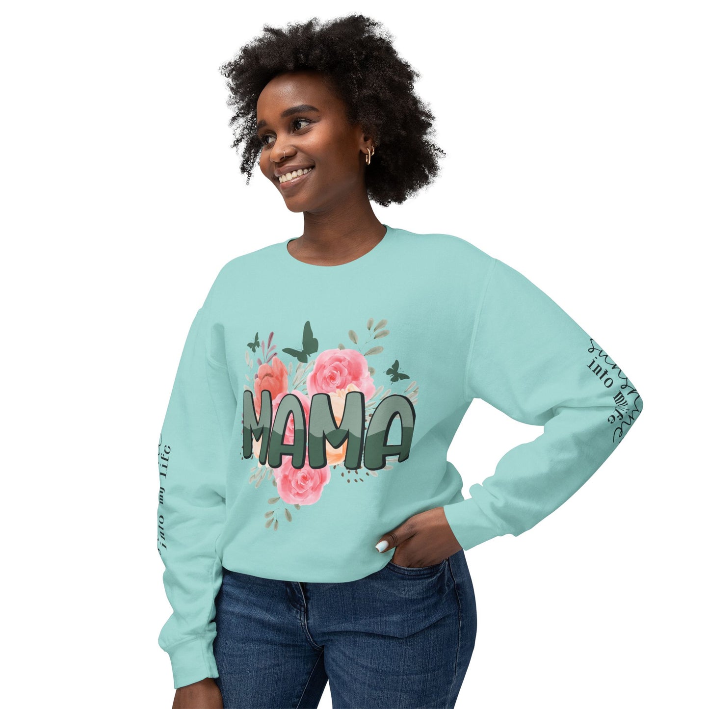 Wife Mom Boss Sweatshirt / Floral Mom Sweater / Mother’s Day Gift for Mom / Inspirational Pullover Hoodie / Stylish Mom Life Apparel