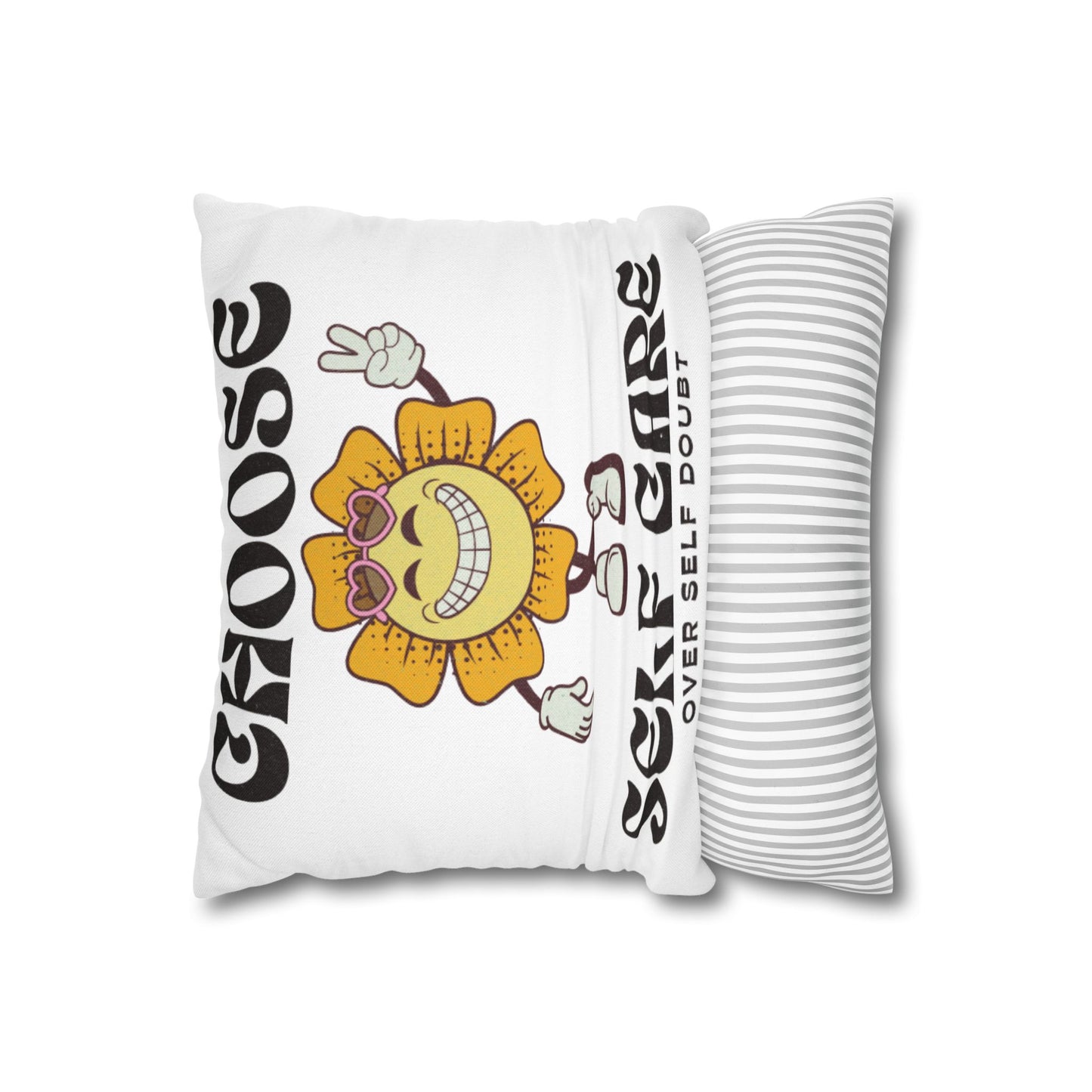 Spun Polyester Square Pillowcase
