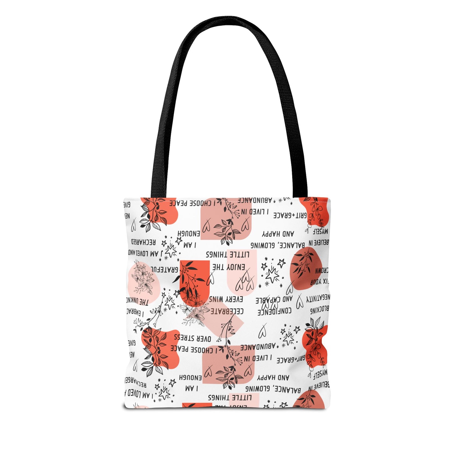 Affirmation Tote Bag - Positive Vibes Carryall, Inspirational Shopping Bag, Motivational Reusable Tote, Encouraging Canvas Tote, Uplifting