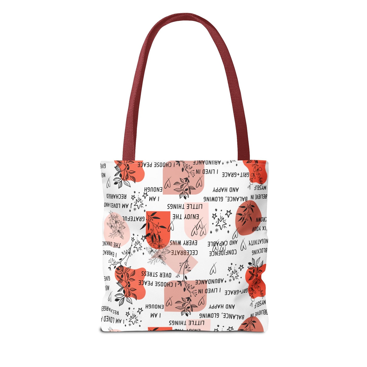 Affirmation Tote Bag - Positive Vibes Carryall, Inspirational Shopping Bag, Motivational Reusable Tote, Encouraging Canvas Tote, Uplifting