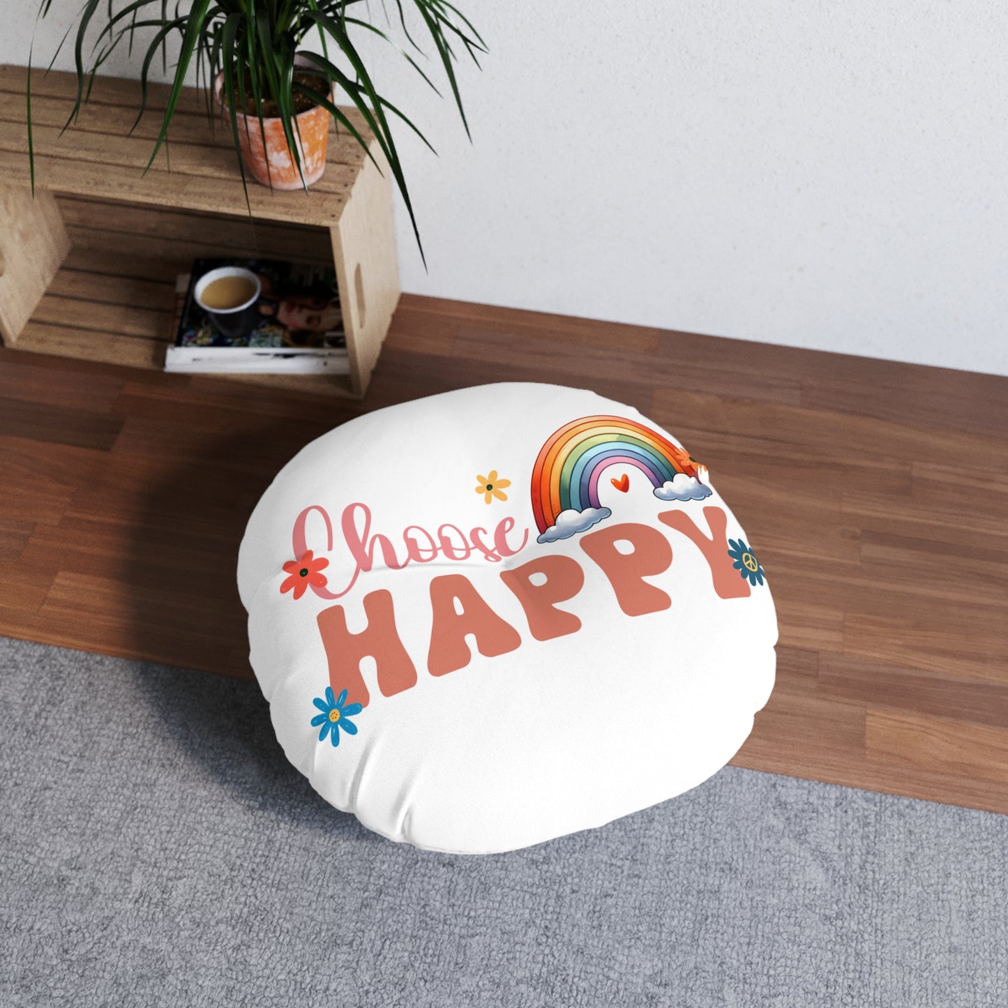 Tufted Floor Pillow, Round
