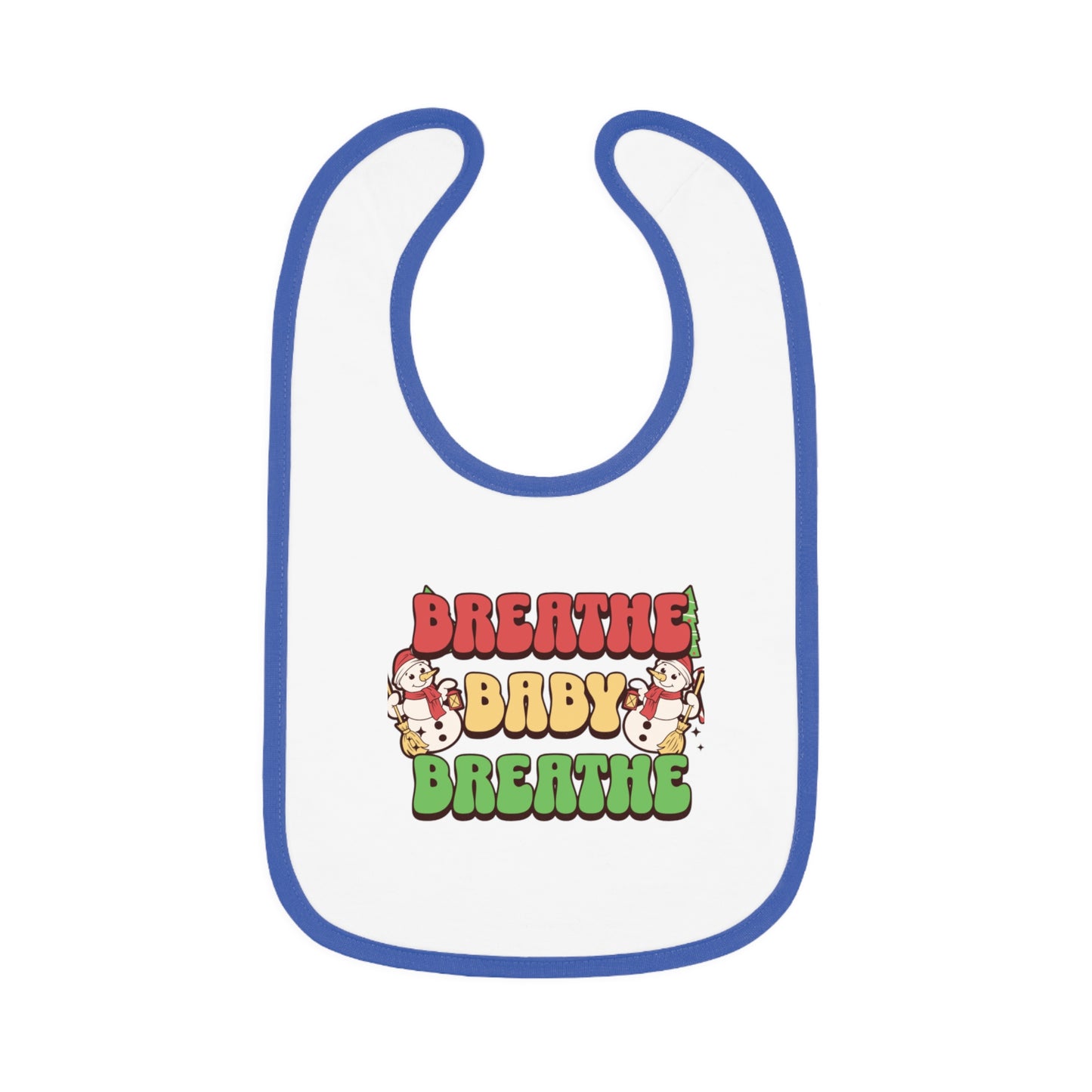 Baby Contrast Trim Jersey Bib