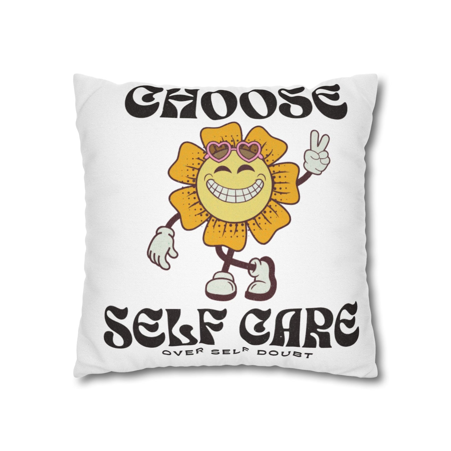 Spun Polyester Square Pillowcase
