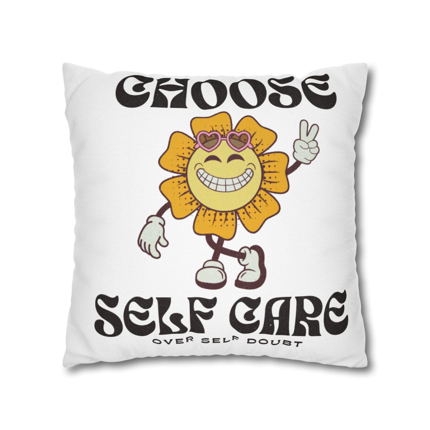 Spun Polyester Square Pillowcase