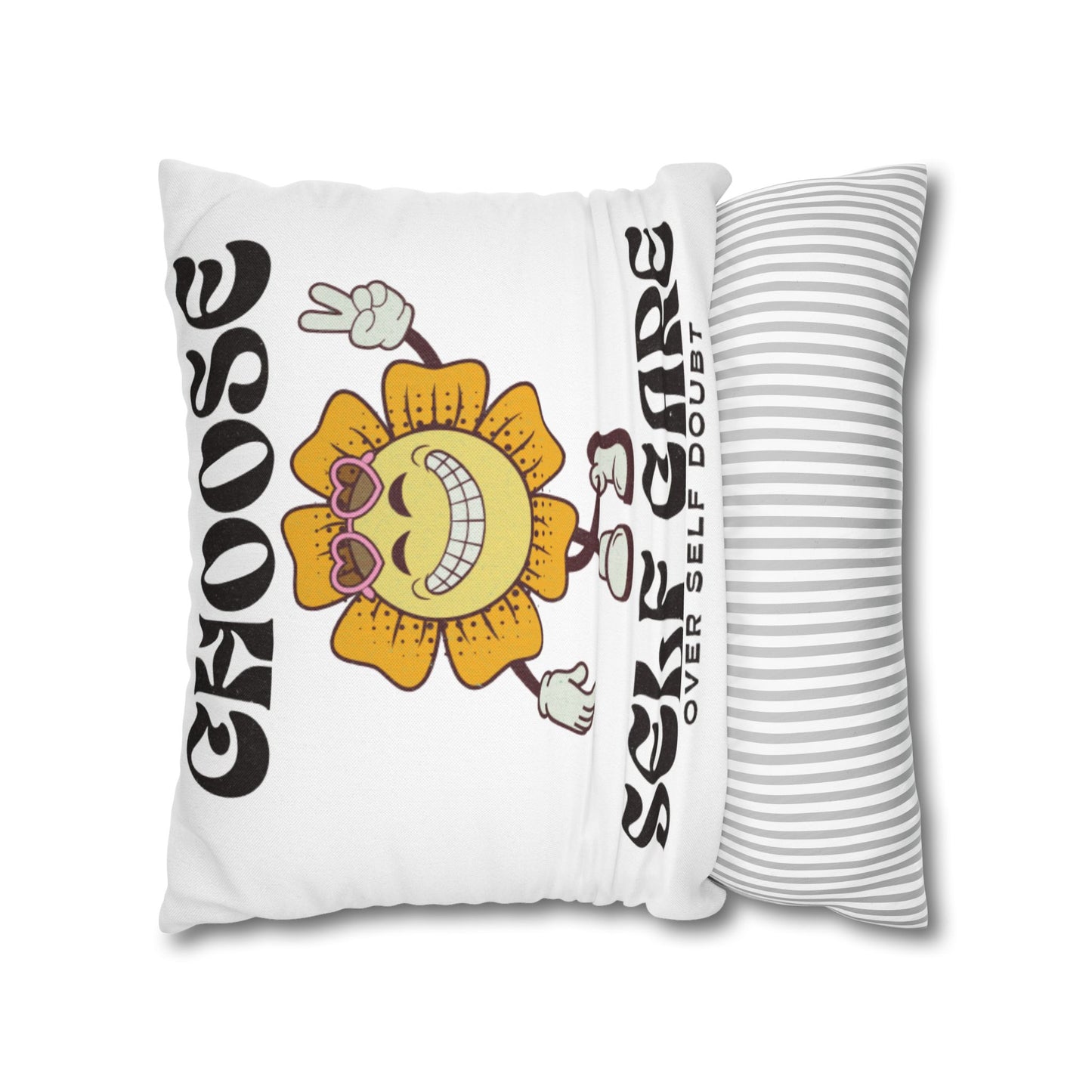 Spun Polyester Square Pillowcase