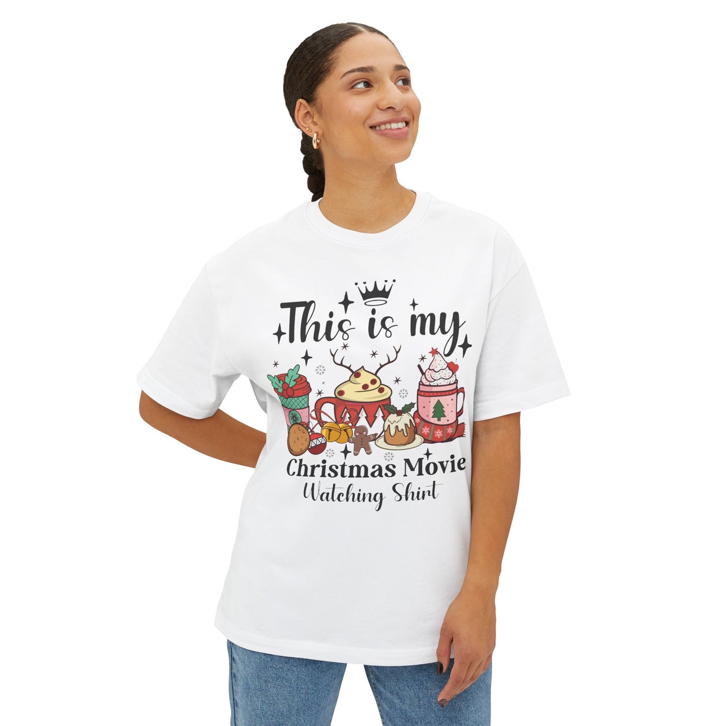 Christmas Movie Watching T-Shirt / Holiday Graphic Tee / Cozy Christmas Shirt for Women / Funny Holiday Movie Shirt Gift