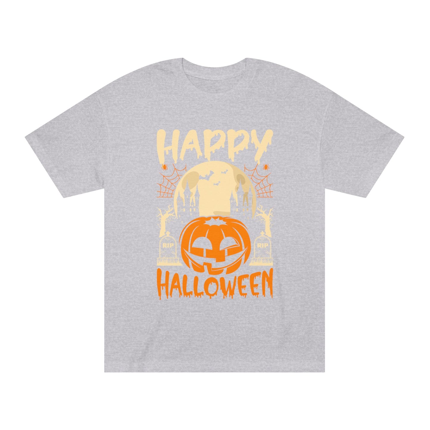 Happy Halloween T-Shirt / Spooky Pumpkin Graphic Tee / Haunted Castle Shirt / Halloween Costume Top / Fun Holiday Party Outfit