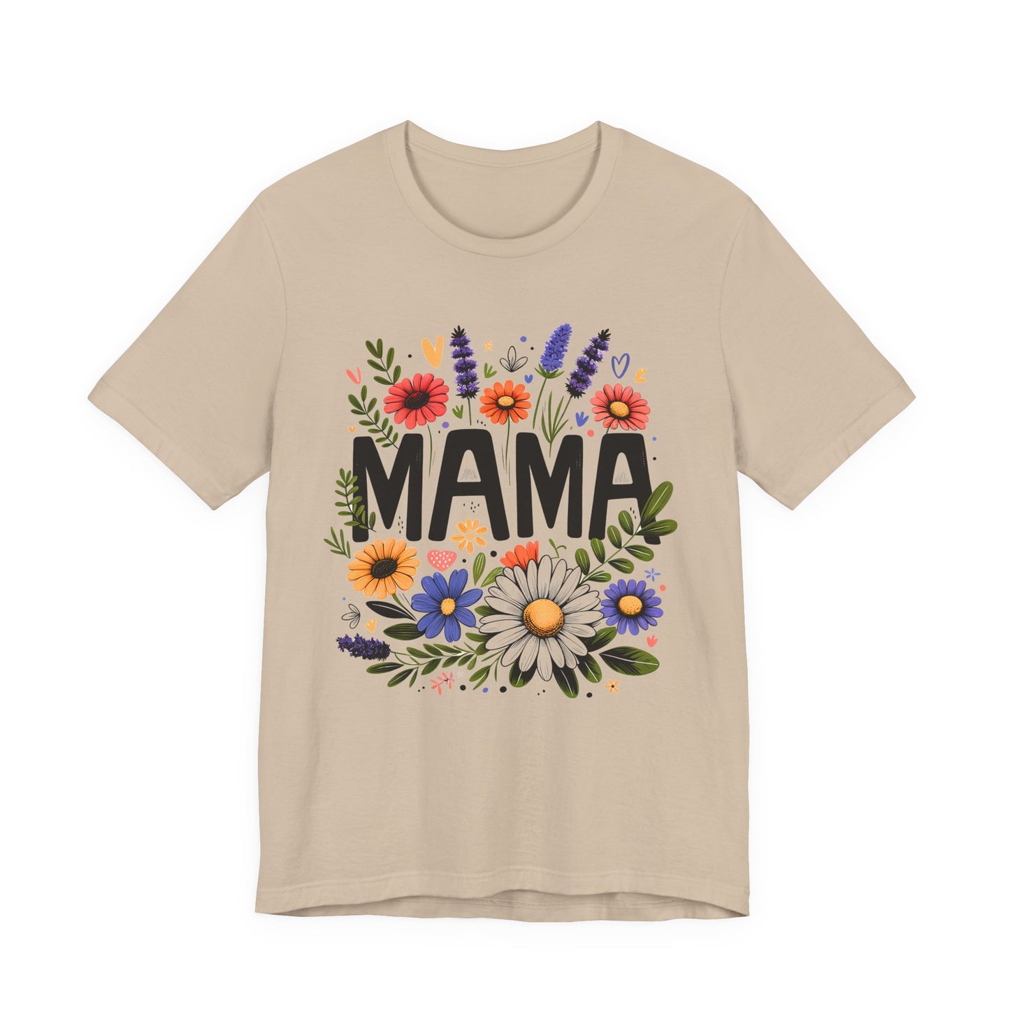 MAMA Floral Graphic T-Shirt / Bright Green Mom Tee / Cute Casual Motherhood Shirt / Gift for Moms & Mama Life Outfit