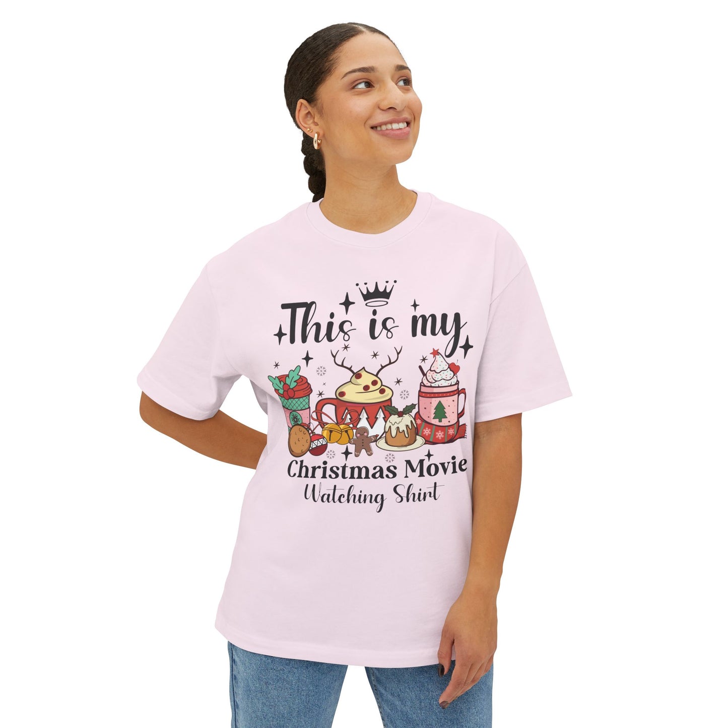 Christmas Movie Watching T-Shirt / Holiday Graphic Tee / Cozy Christmas Shirt for Women / Funny Holiday Movie Shirt Gift