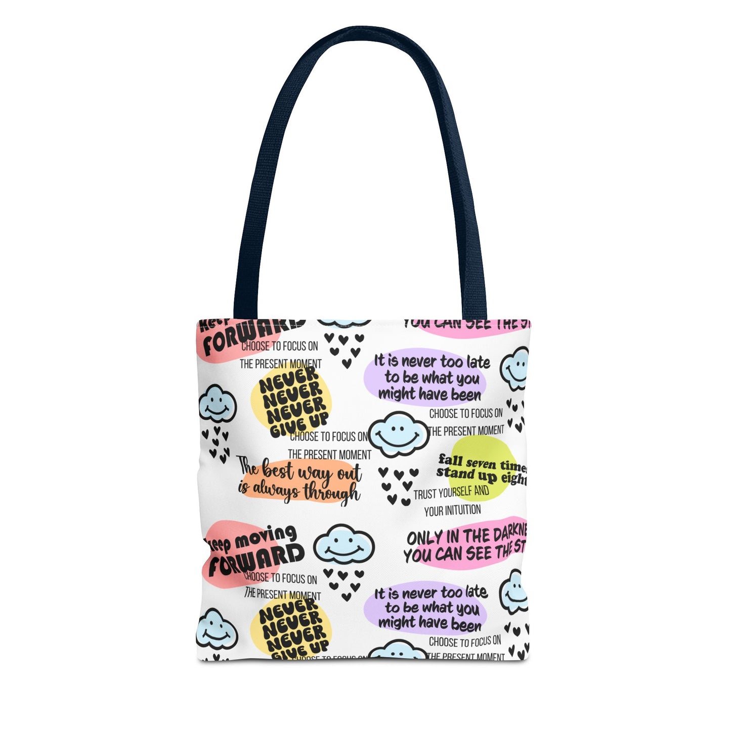 Inspirational Quote Tote Bag, Motivational Bag, Gift for Her, Self-Care Tote, Positive Vibes Bag, Everyday Tote with Uplifting Messages