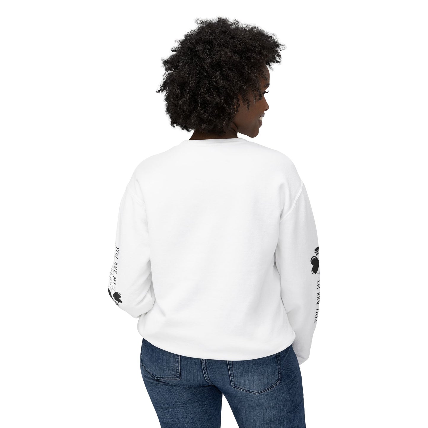 MAMA Sweatshirt / Floral & Animal Design on White