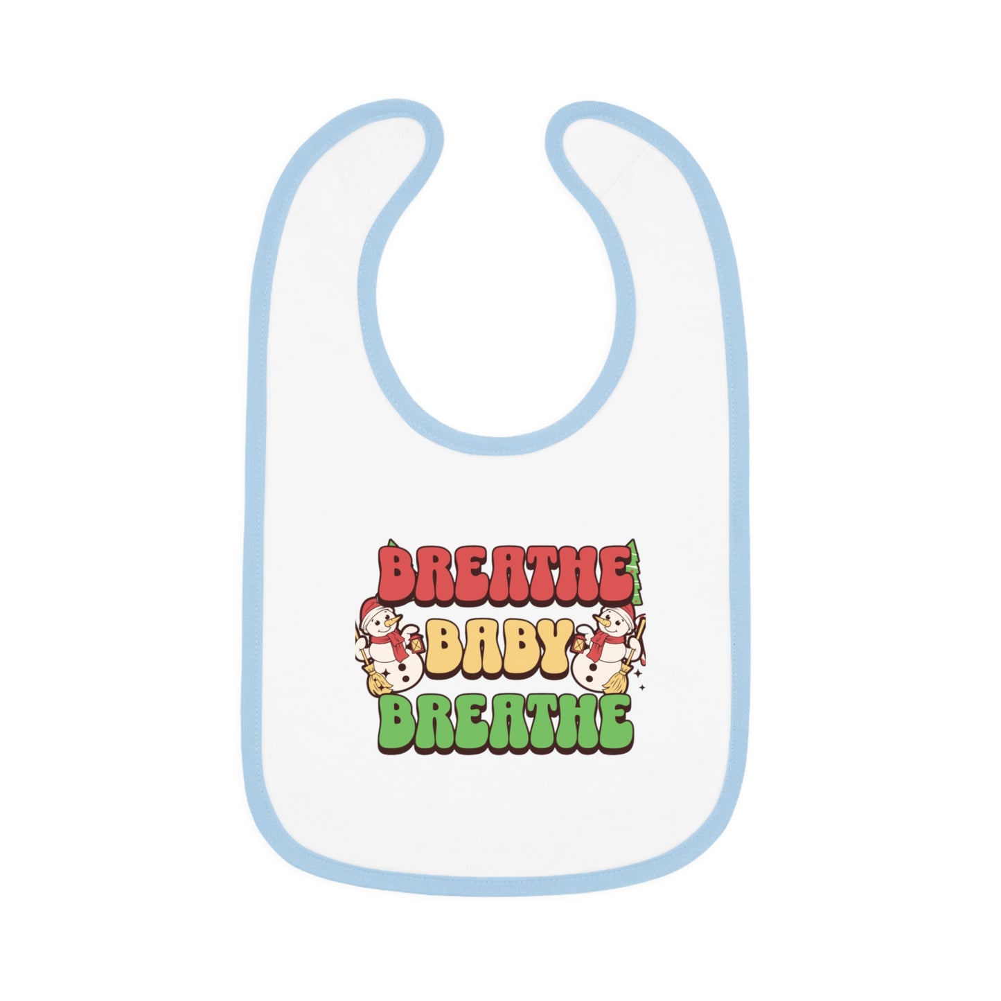 Baby Contrast Trim Jersey Bib