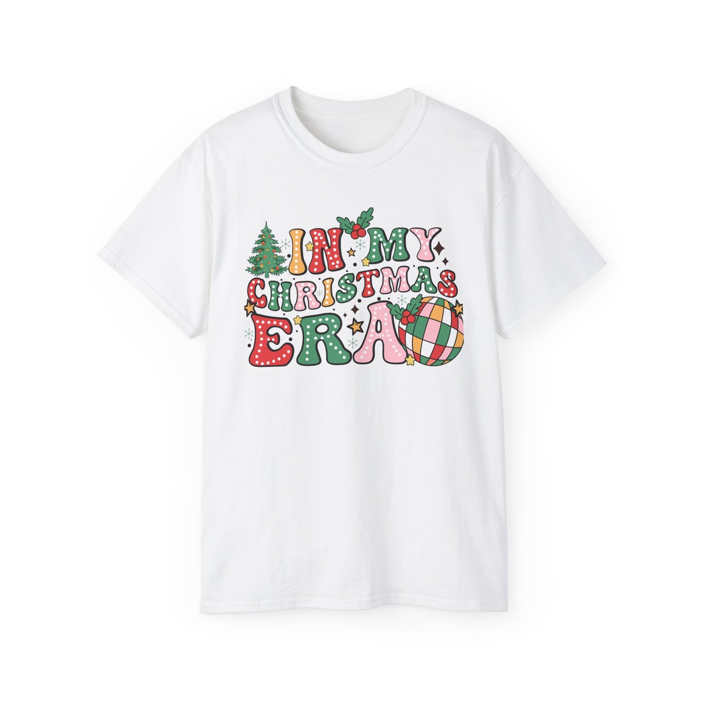 In My Christmas Era Shirt – Trendy Holiday Graphic Tee | Retro Christmas T-Shirt for Women & Men
