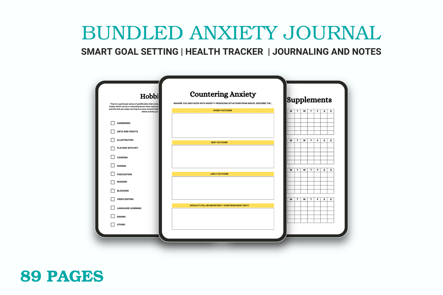 Anxiety Digital Planner