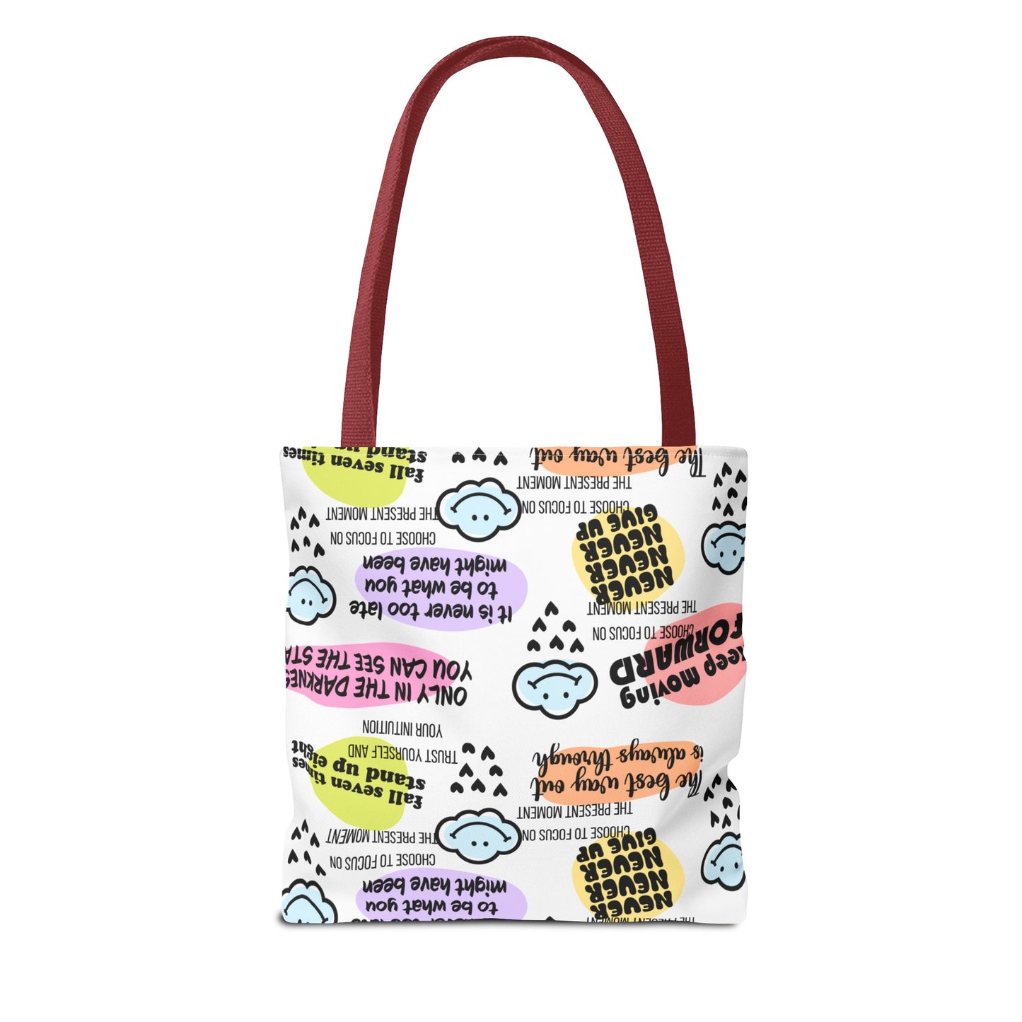 Inspirational Quote Tote Bag, Motivational Bag, Gift for Her, Self-Care Tote, Positive Vibes Bag, Everyday Tote with Uplifting Messages