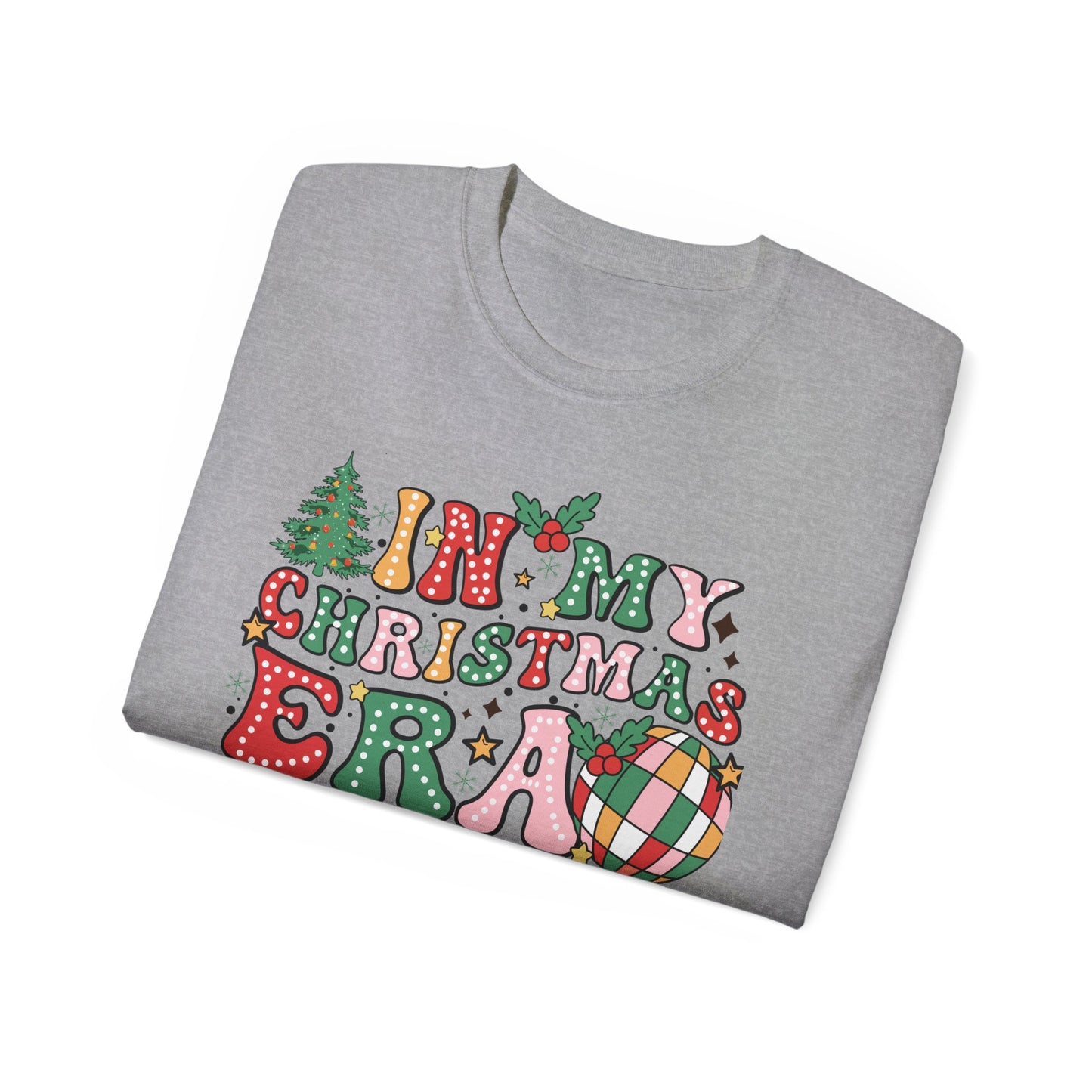 In My Christmas Era Shirt – Trendy Holiday Graphic Tee | Retro Christmas T-Shirt for Women & Men