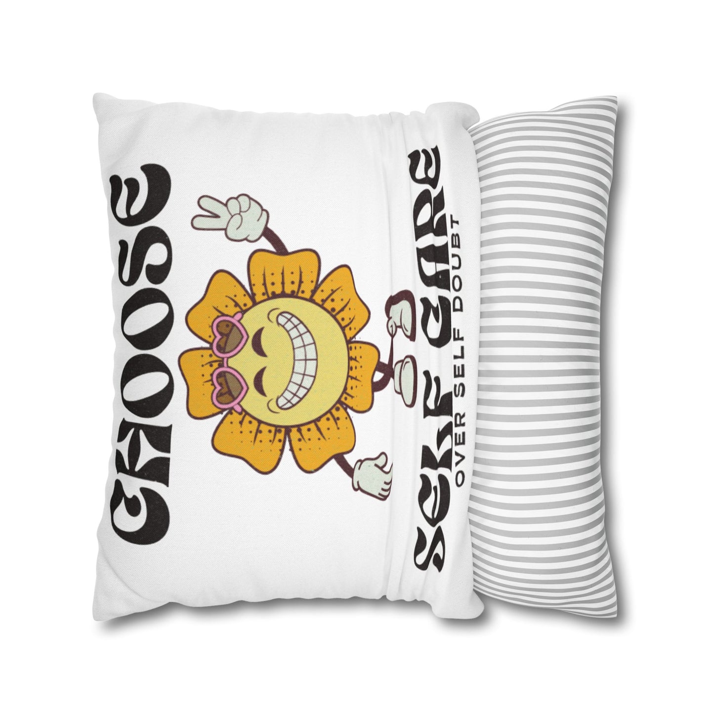 Spun Polyester Square Pillowcase