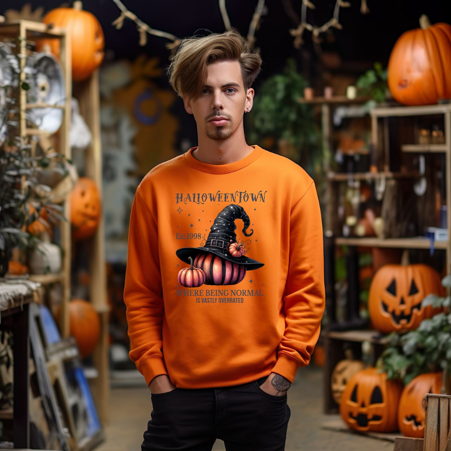 Unisex Lightweight Crewneck Sweatshirt / Casual Pullover / Soft Cotton Blend / Everyday Loungewear