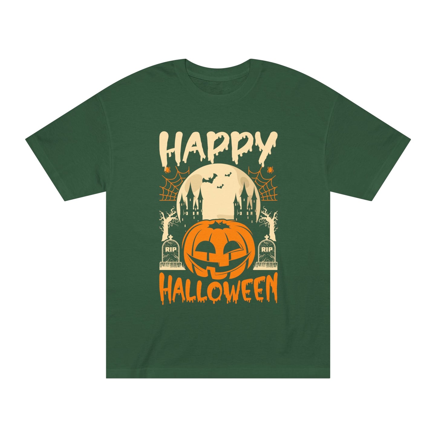 Happy Halloween T-Shirt / Spooky Pumpkin Graphic Tee / Haunted Castle Shirt / Halloween Costume Top / Fun Holiday Party Outfit