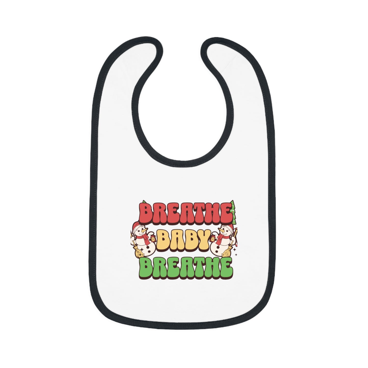Baby Contrast Trim Jersey Bib