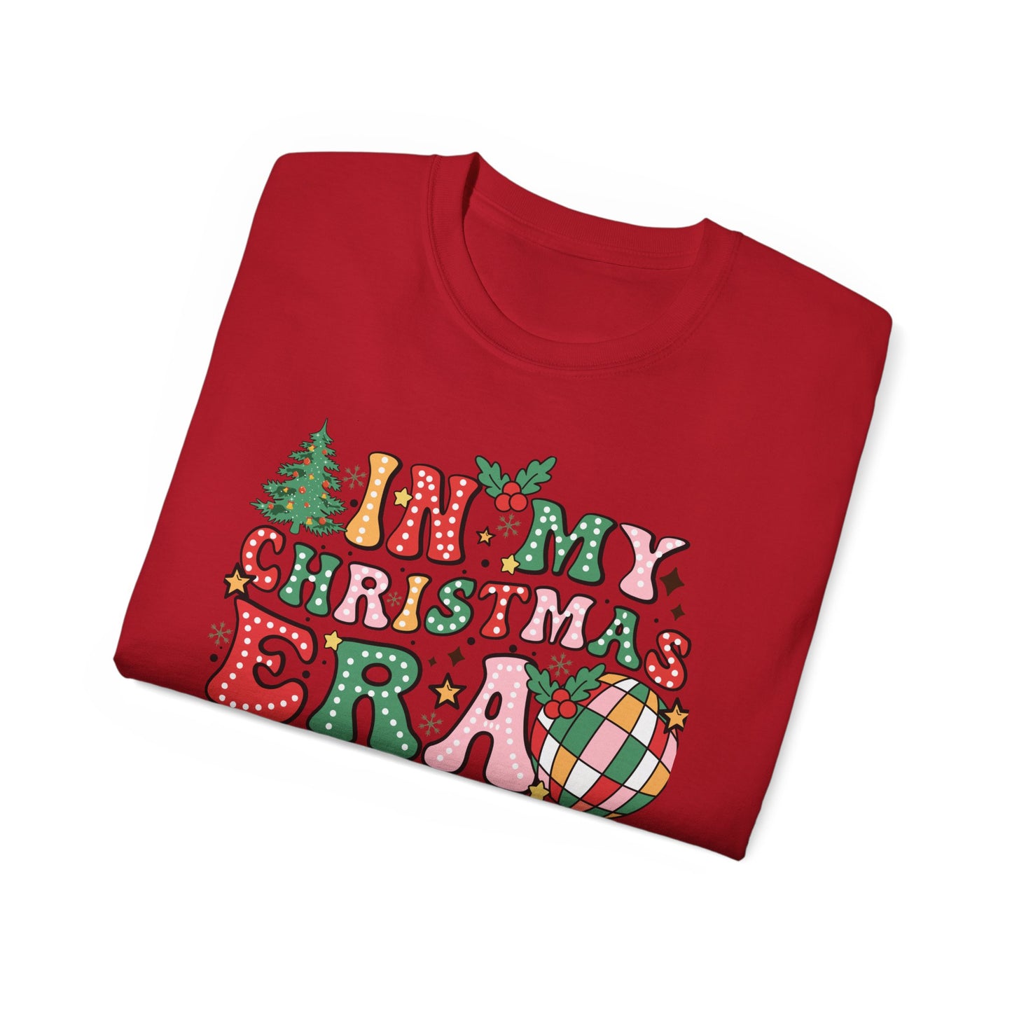 In My Christmas Era Shirt – Trendy Holiday Graphic Tee | Retro Christmas T-Shirt for Women & Men
