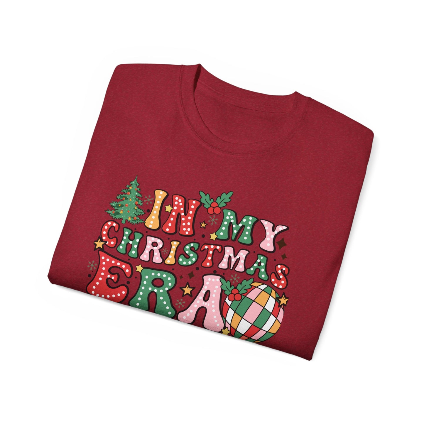 In My Christmas Era Shirt – Trendy Holiday Graphic Tee | Retro Christmas T-Shirt for Women & Men