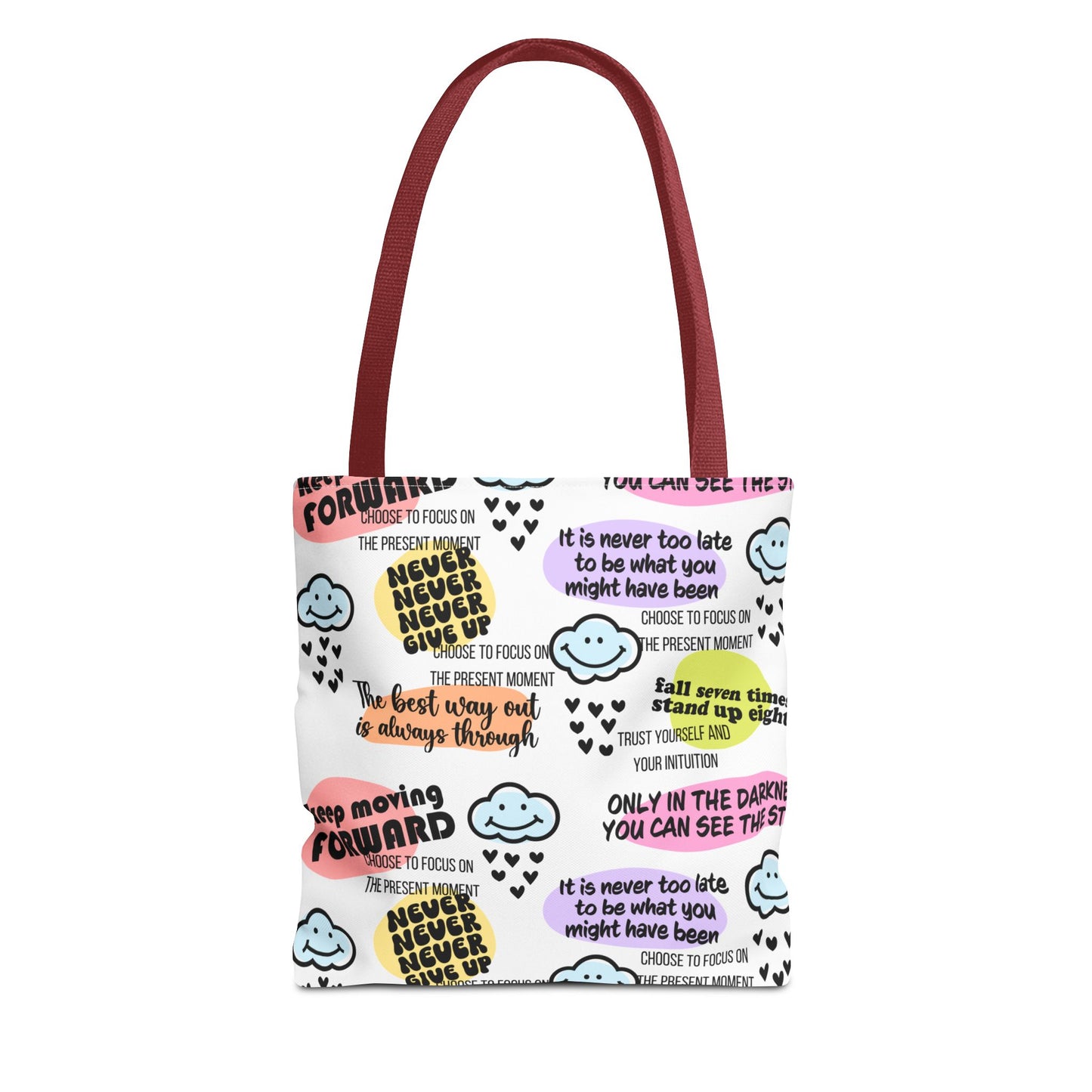 Inspirational Quote Tote Bag, Motivational Bag, Gift for Her, Self-Care Tote, Positive Vibes Bag, Everyday Tote with Uplifting Messages