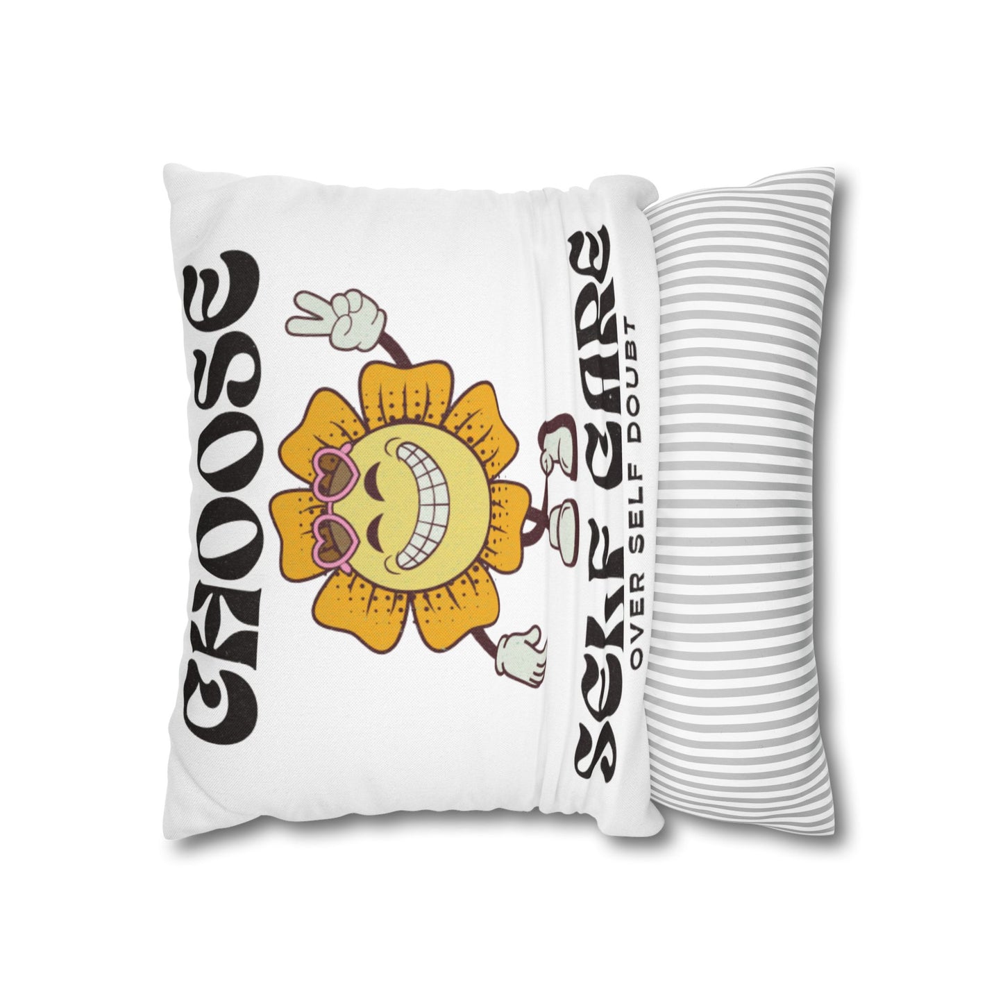Spun Polyester Square Pillowcase