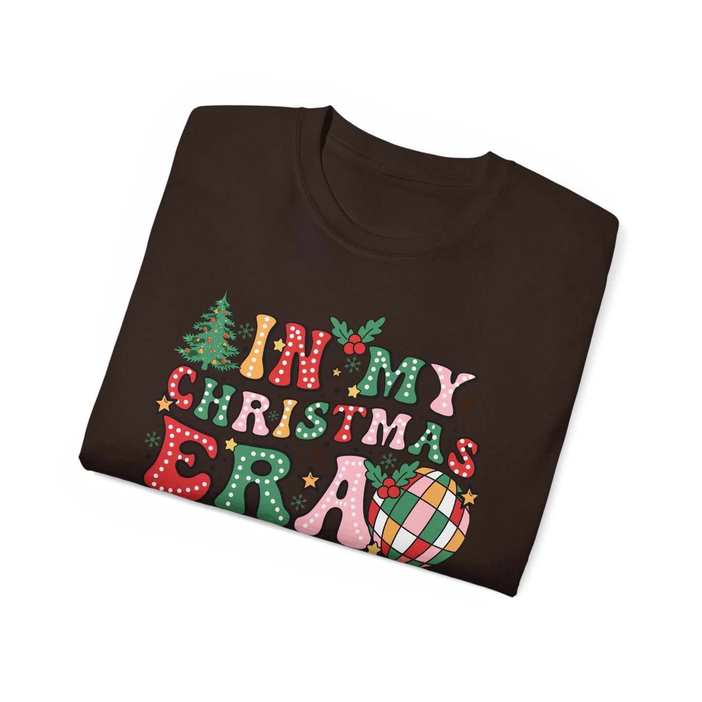 In My Christmas Era Shirt – Trendy Holiday Graphic Tee | Retro Christmas T-Shirt for Women & Men