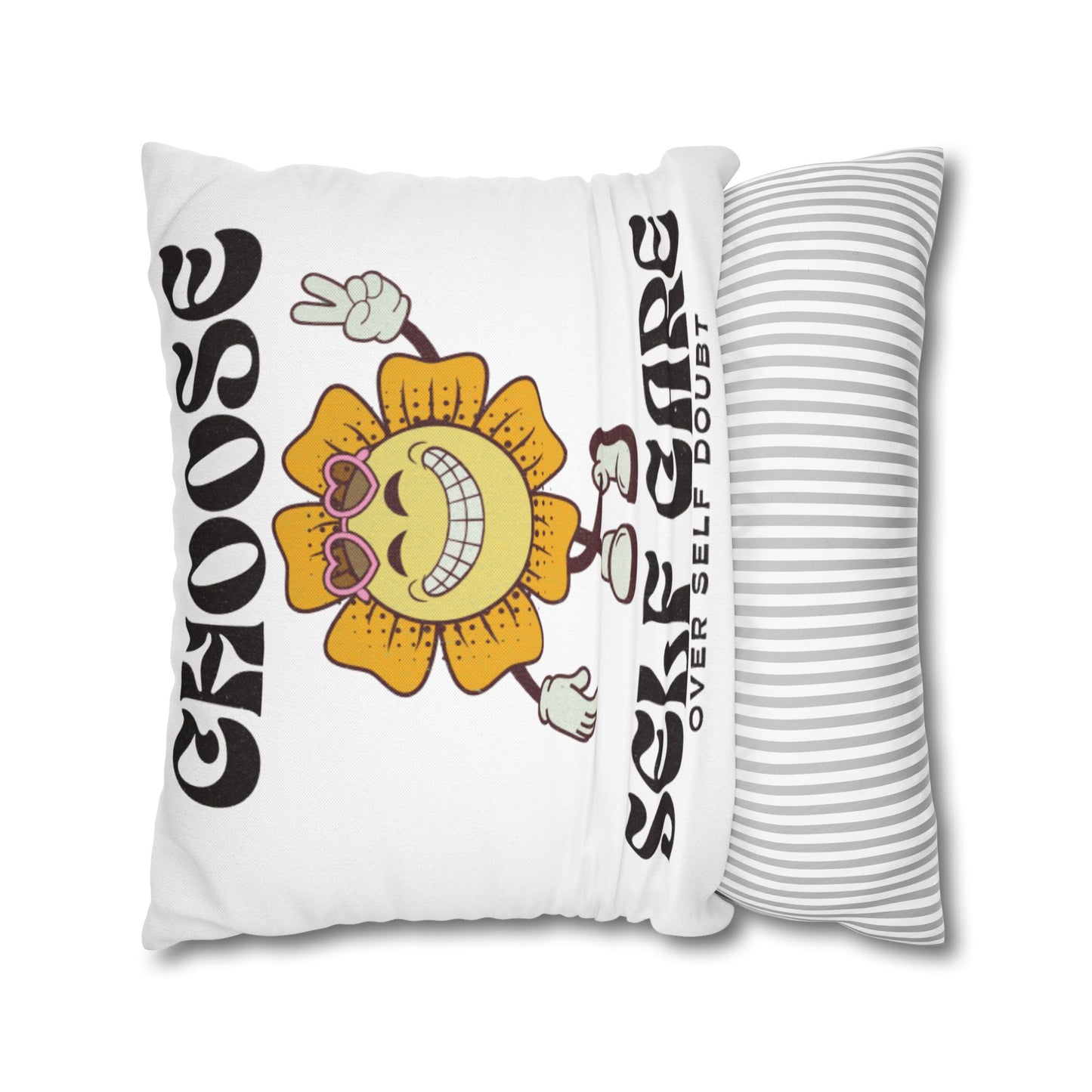 Spun Polyester Square Pillowcase