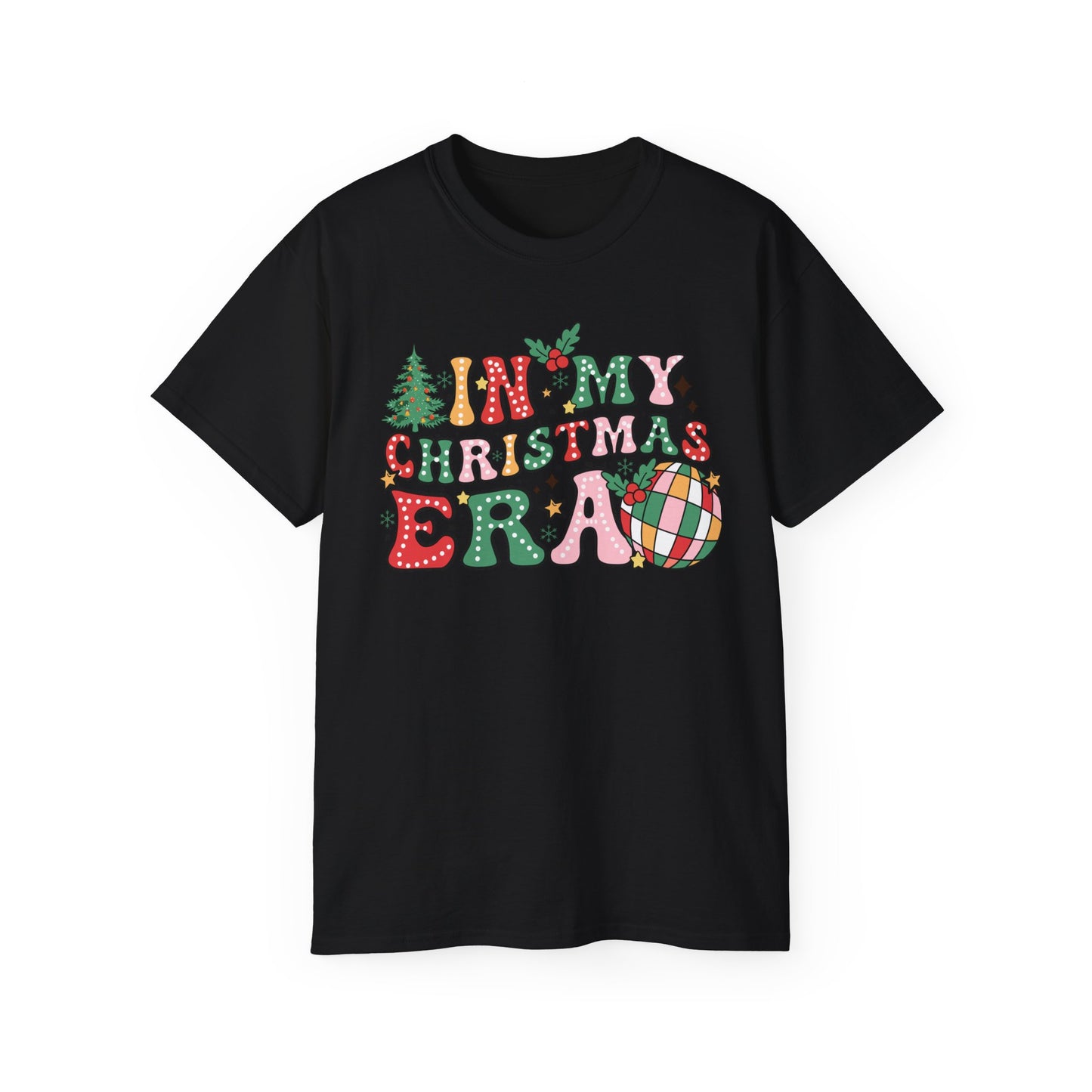 In My Christmas Era Shirt – Trendy Holiday Graphic Tee | Retro Christmas T-Shirt for Women & Men