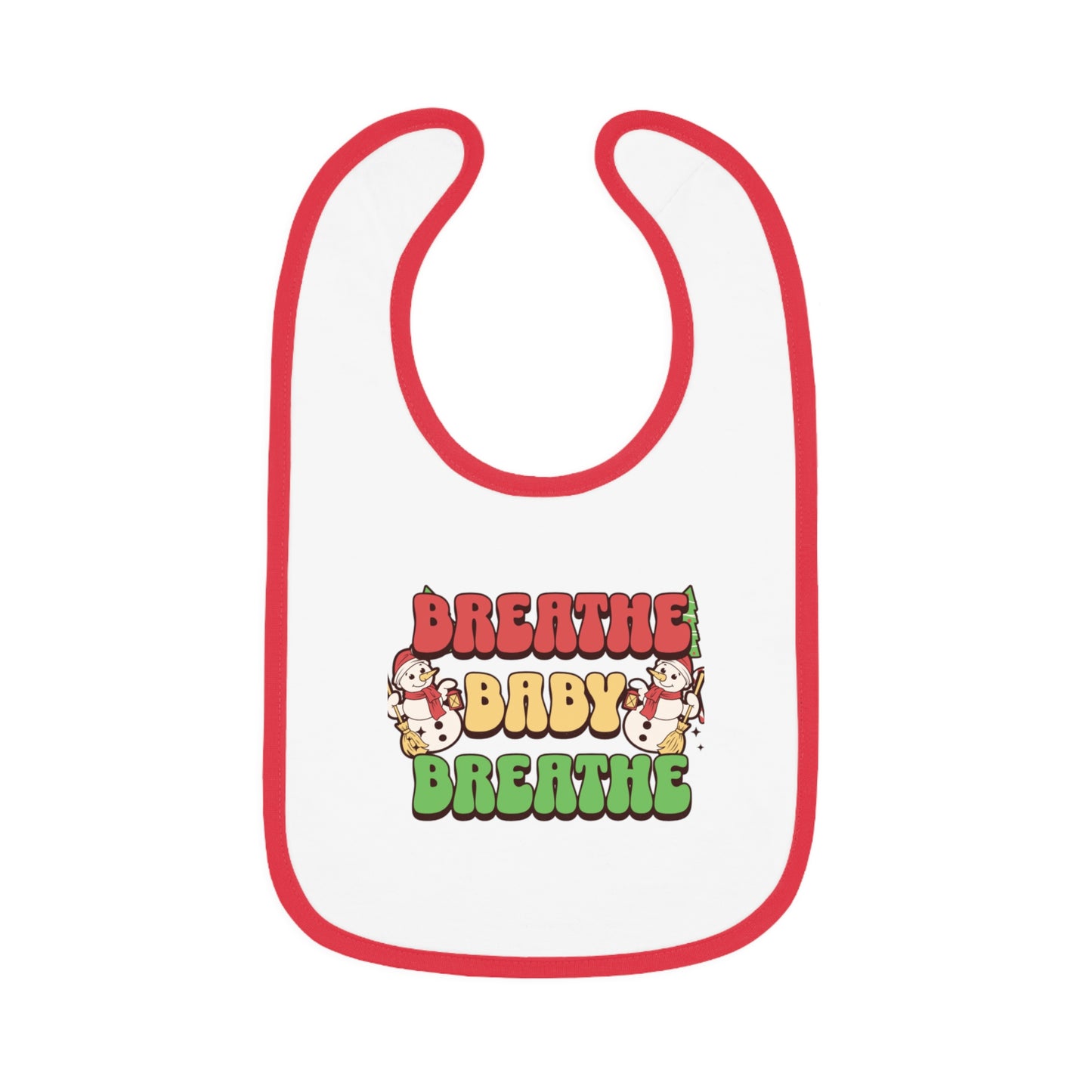 Baby Contrast Trim Jersey Bib