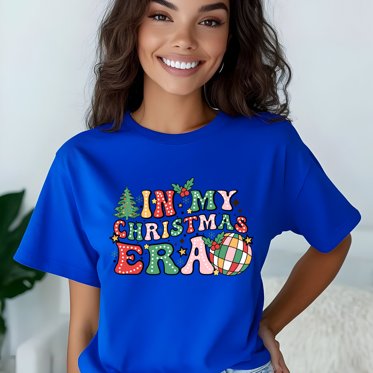 In My Christmas Era Shirt – Trendy Holiday Graphic Tee | Retro Christmas T-Shirt for Women & Men