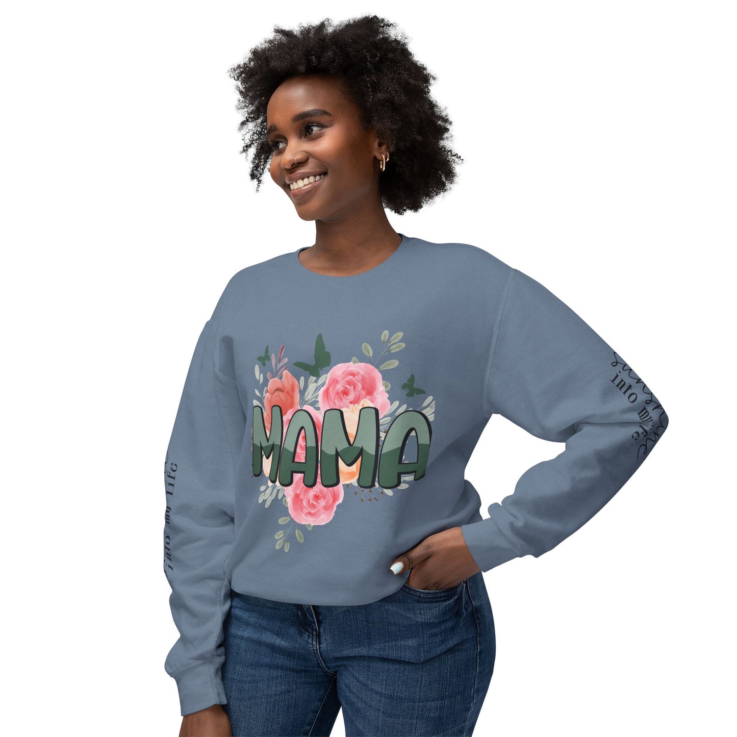Wife Mom Boss Sweatshirt / Floral Mom Sweater / Mother’s Day Gift for Mom / Inspirational Pullover Hoodie / Stylish Mom Life Apparel