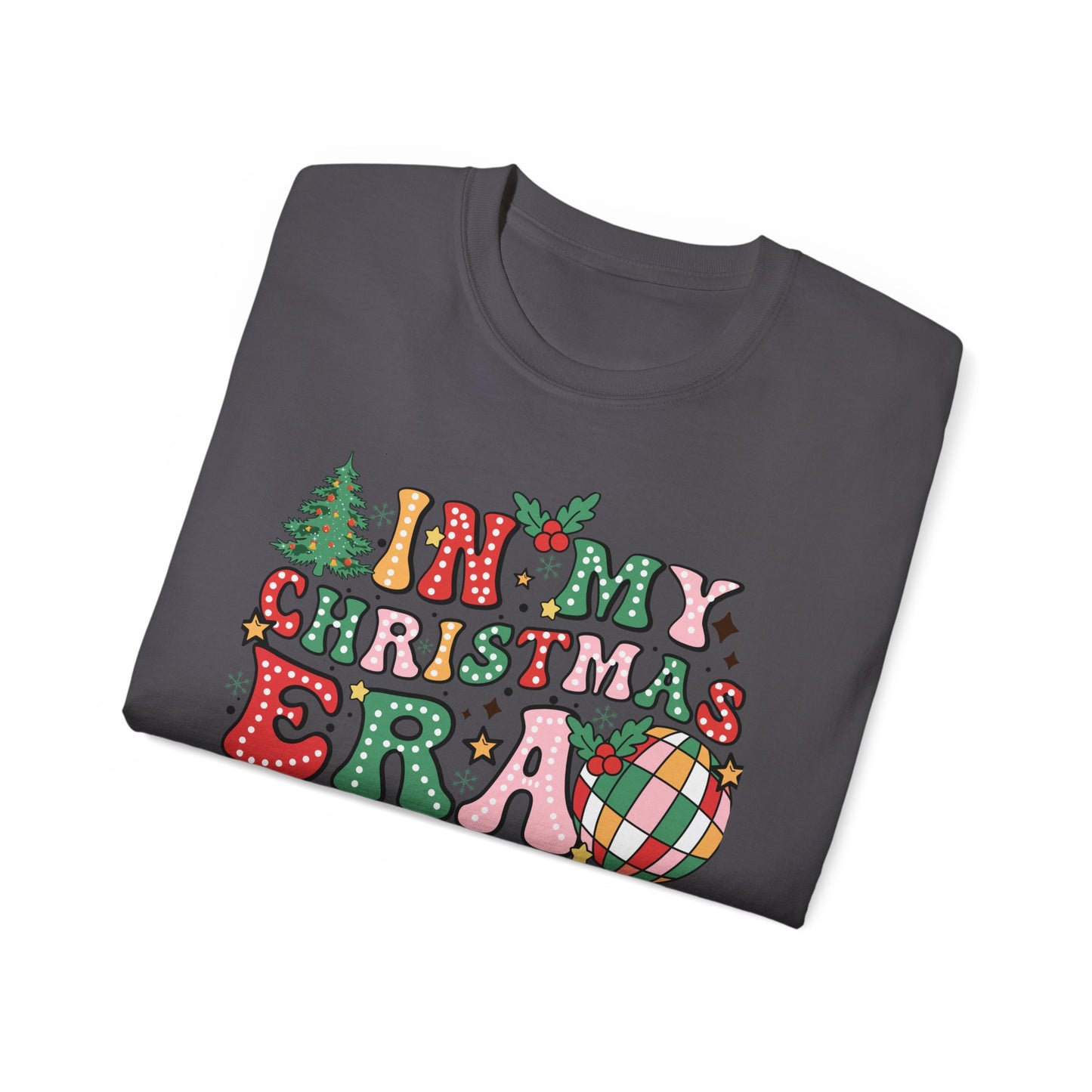 In My Christmas Era Shirt – Trendy Holiday Graphic Tee | Retro Christmas T-Shirt for Women & Men
