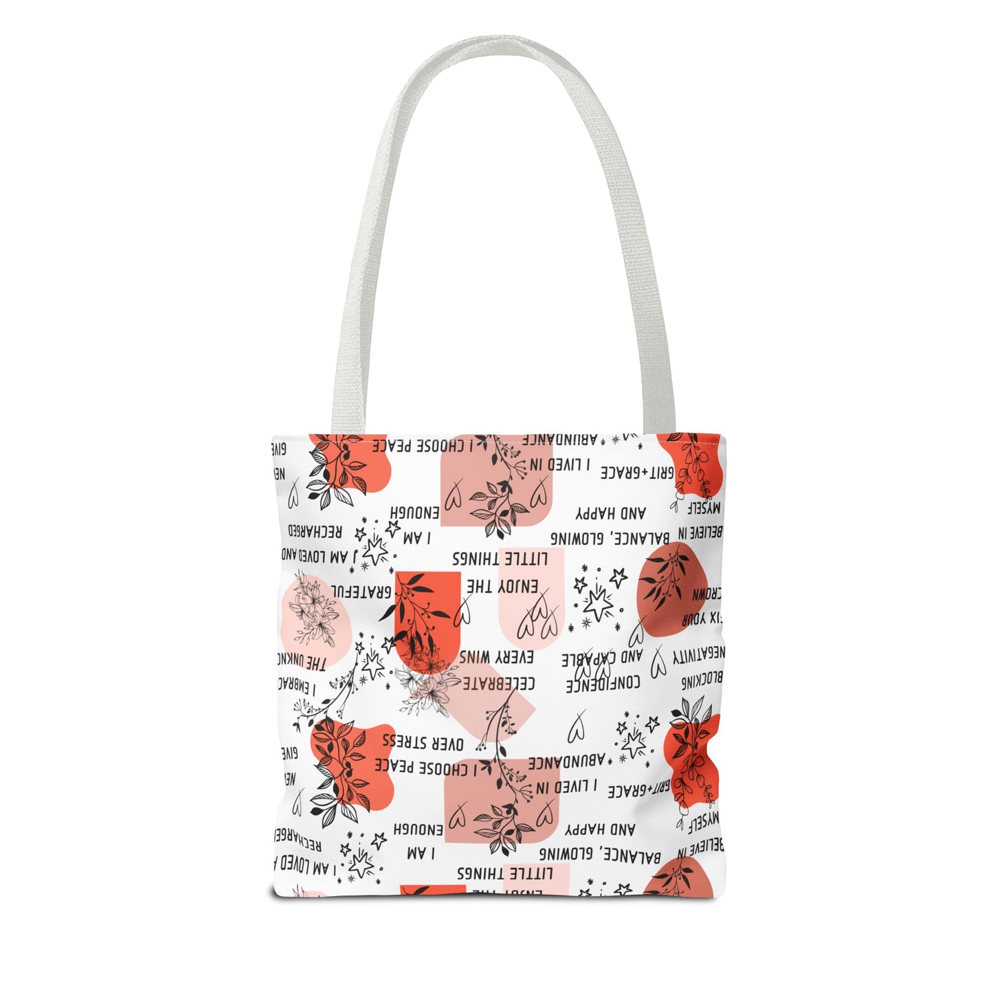 Affirmation Tote Bag - Positive Vibes Carryall, Inspirational Shopping Bag, Motivational Reusable Tote, Encouraging Canvas Tote, Uplifting