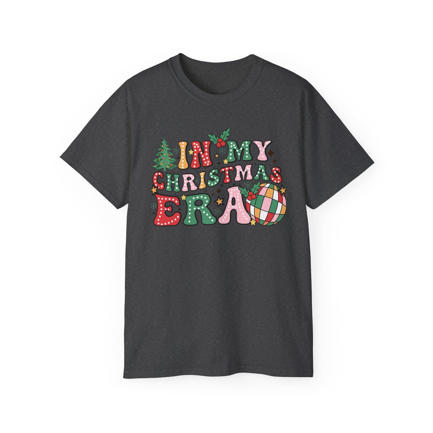 In My Christmas Era Shirt – Trendy Holiday Graphic Tee | Retro Christmas T-Shirt for Women & Men