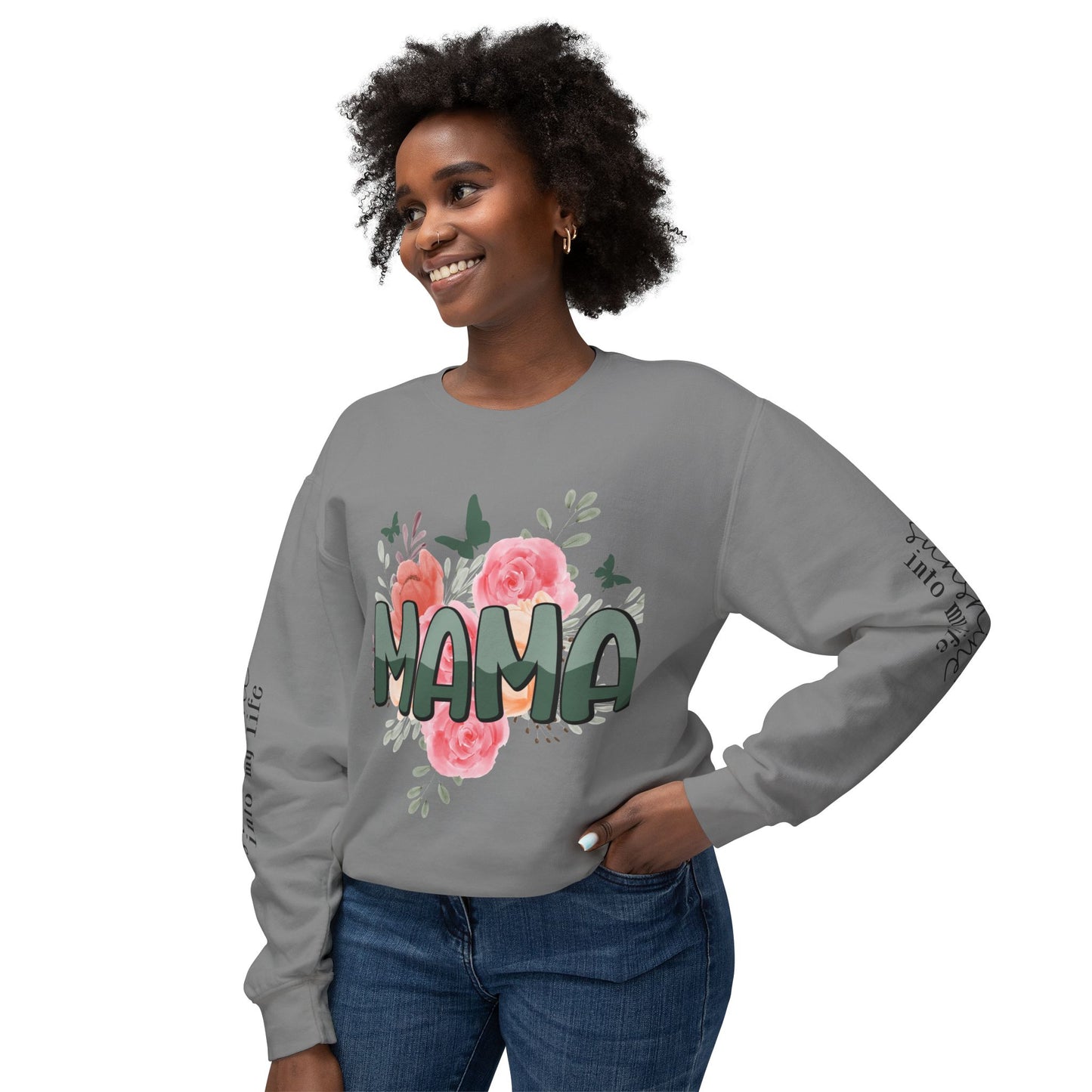 Wife Mom Boss Sweatshirt / Floral Mom Sweater / Mother’s Day Gift for Mom / Inspirational Pullover Hoodie / Stylish Mom Life Apparel
